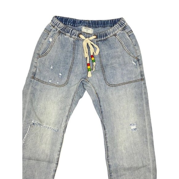 One Teaspoon Woman's Shabbies Boyfriend  Jeans in Montana Ripped Crop Size XS - Picture 3 of 9